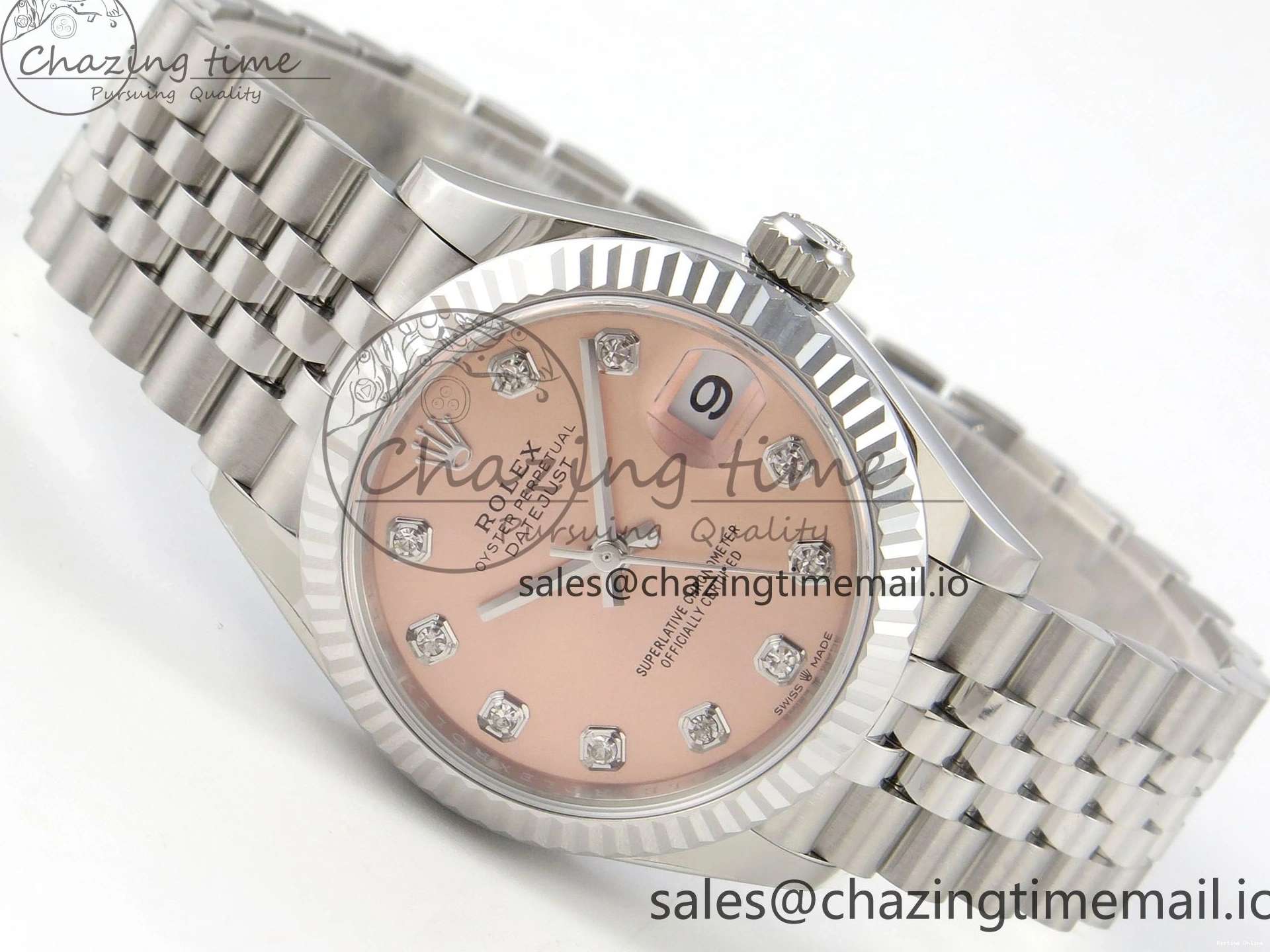 0105 Trendsetting DateJust 31 278274 THBF 1:1 Best Edition 904L Steel RG Diamond Dial on SS Jubilee Bracelet HZ Cal. 3